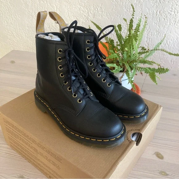 Martens Shoes Dr Martens 445 Unisex Vegan Leather Boots